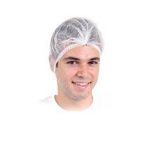 Σκουφάκι τύπου "ακορντεόν" άσπρο