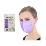 Μάσκα Προσώπου Famex FFP2 Λιλά (1 τμχ)