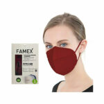 Μάσκα Προσώπου Famex FFP2 Μπορντώ (1 τμχ)